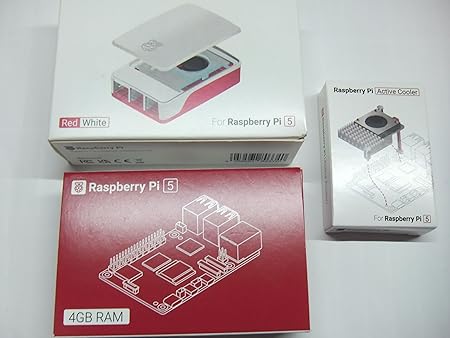 Raspberrypi5 4GB and Active cooler and cace set